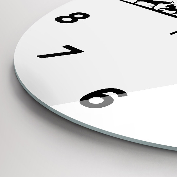 Horloge ronde Graphiques panoramiques de Poznan