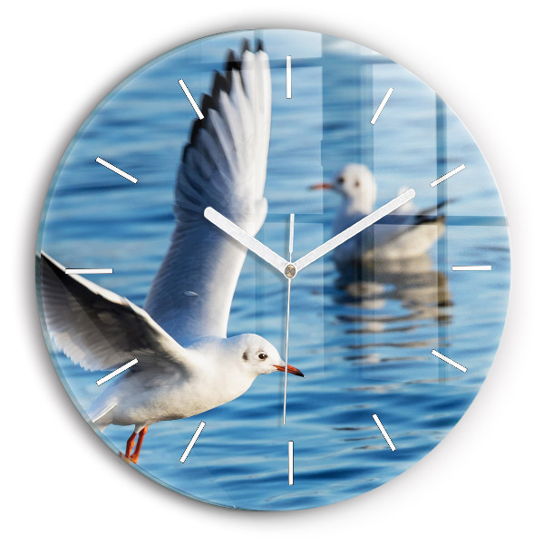 Horloge ronde Mouettes à Gdynia