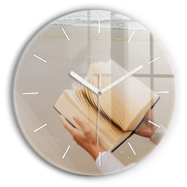 Horloge ronde Un moment avec un livre