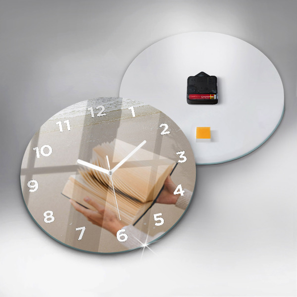 Horloge ronde Un moment avec un livre