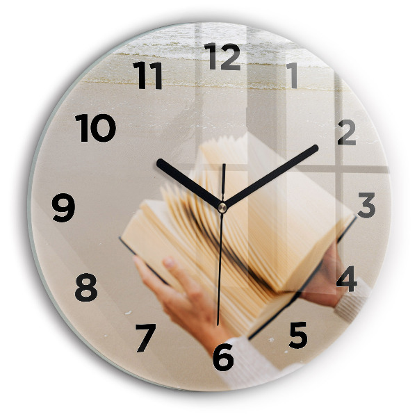 Horloge ronde Un moment avec un livre