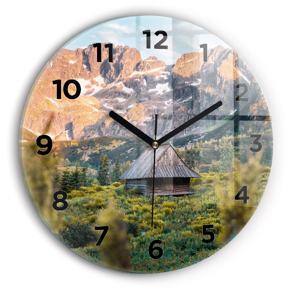 Horloge ronde Chalet dans les Tatras