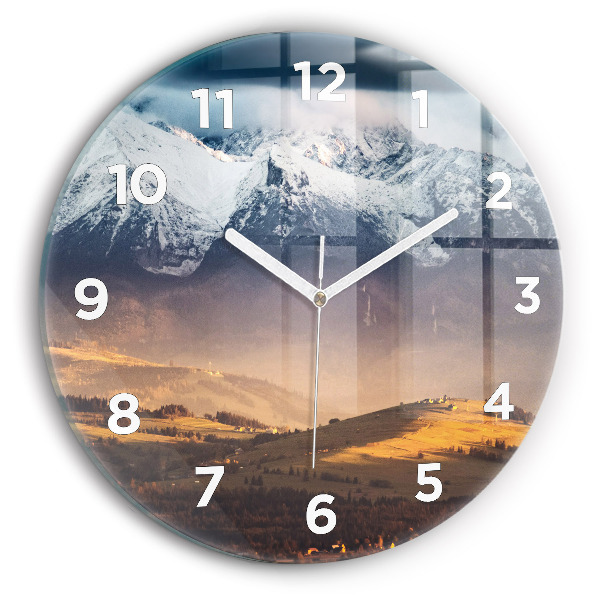 Horloge ronde Paysage hivernal des Tatras