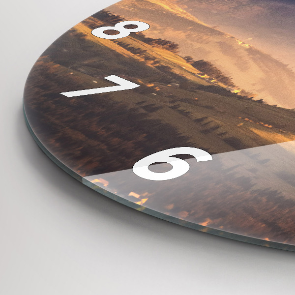 Horloge ronde Paysage hivernal des Tatras