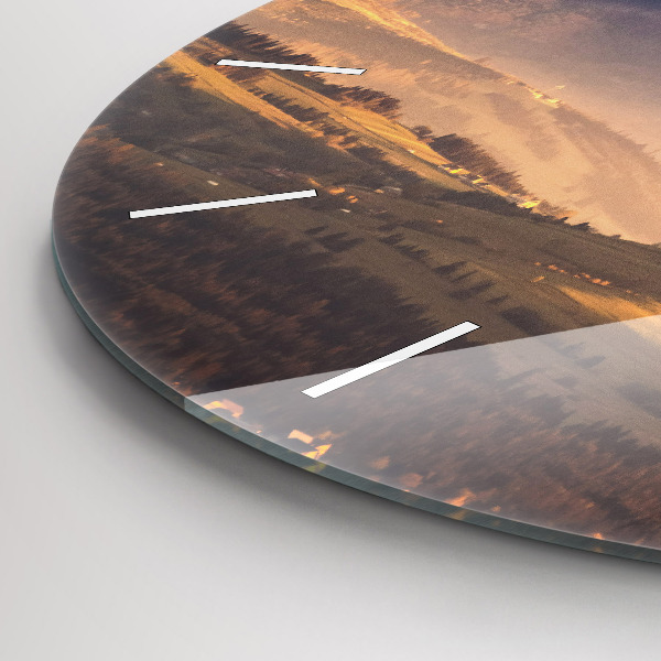 Horloge ronde Paysage hivernal des Tatras