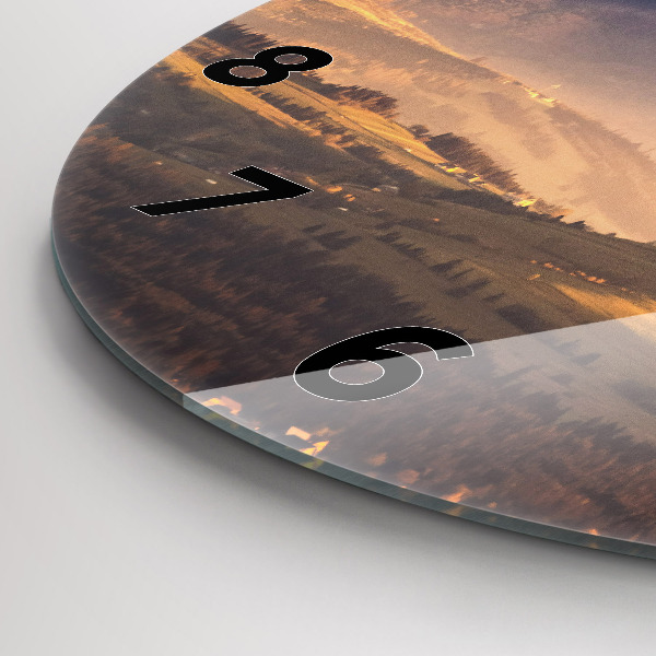 Horloge ronde Paysage hivernal des Tatras