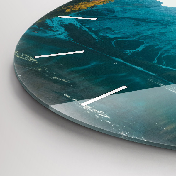 Horloge ronde Montagne et rivière en Pologne