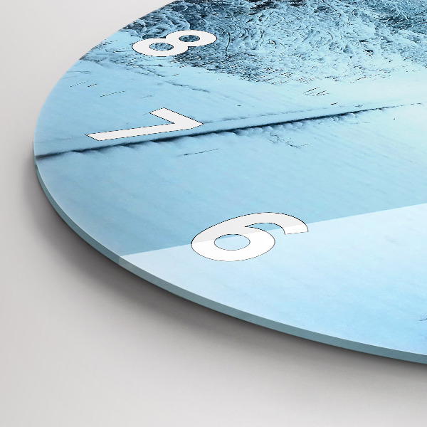 Horloge ronde Cerf sur les rails