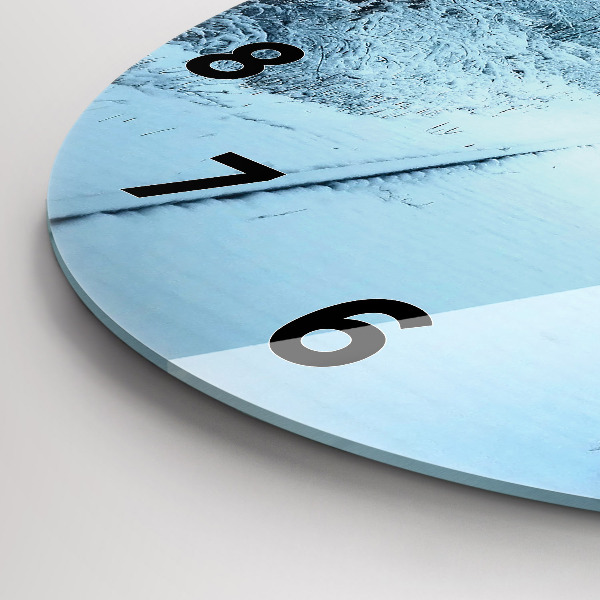 Horloge ronde Cerf sur les rails