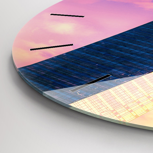 Horloge ronde Gratte-ciel à Varsovie