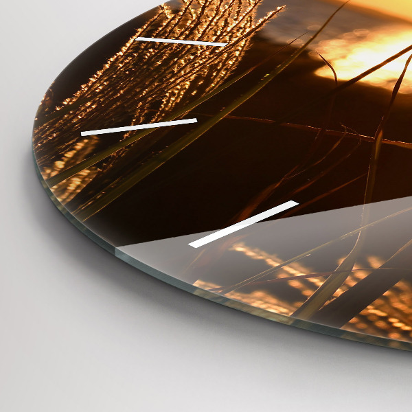 Horloge ronde 'Blé au soleil d''or'