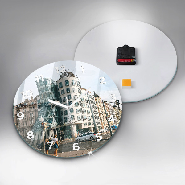 Horloge ronde Maison dansante de Prague