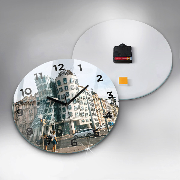 Horloge ronde Maison dansante de Prague