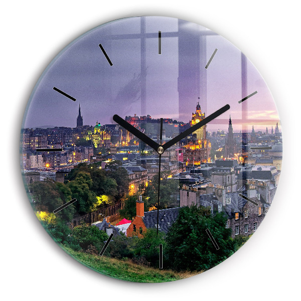 Horloge ronde Édimbourg depuis Calton Hill