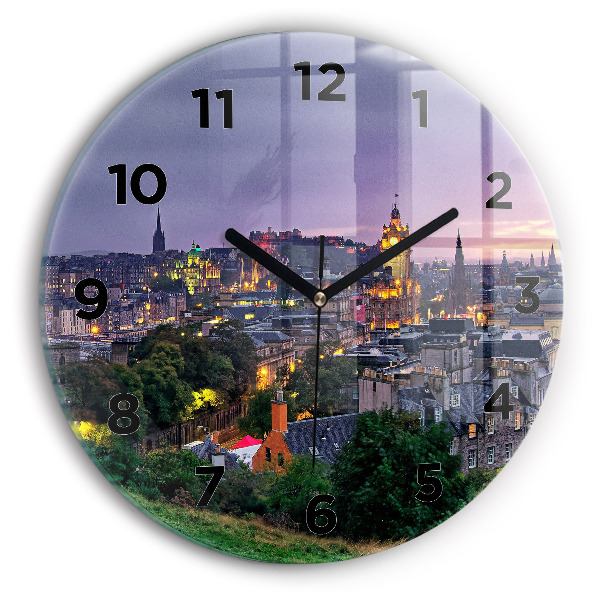 Horloge ronde Édimbourg depuis Calton Hill