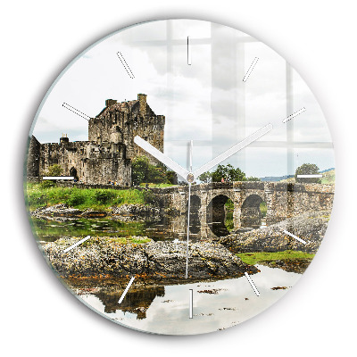 Horloge ronde 'Château d''Eilean Donan Écosse'