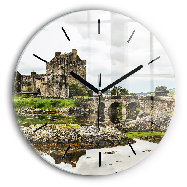 Horloge ronde 'Château d''Eilean Donan Écosse'