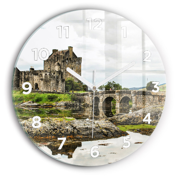 Horloge ronde 'Château d''Eilean Donan Écosse'