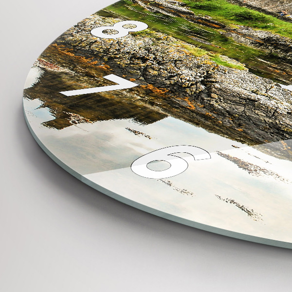 Horloge ronde 'Château d''Eilean Donan Écosse'