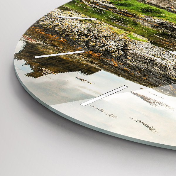 Horloge ronde 'Château d''Eilean Donan Écosse'