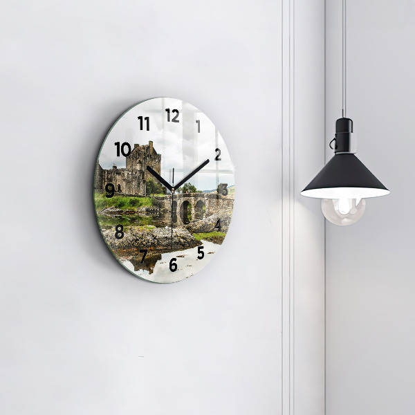 Horloge ronde 'Château d''Eilean Donan Écosse'