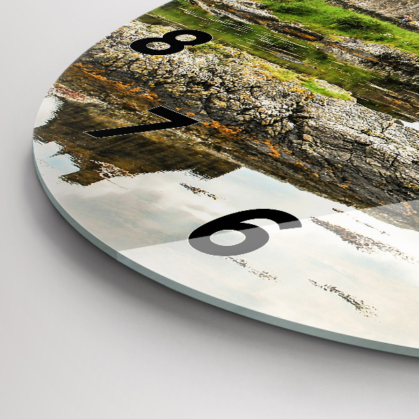 Horloge ronde 'Château d''Eilean Donan Écosse'