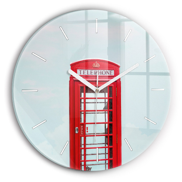 Horloge ronde Téléphone public