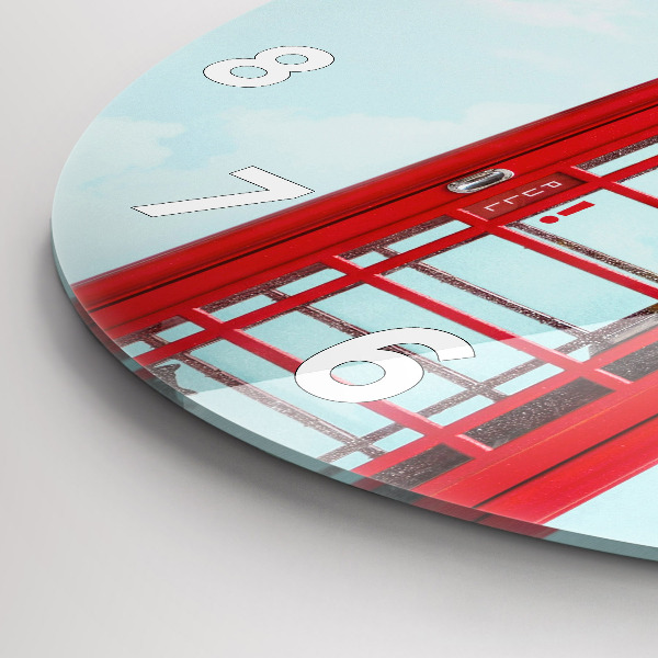 Horloge ronde Téléphone public