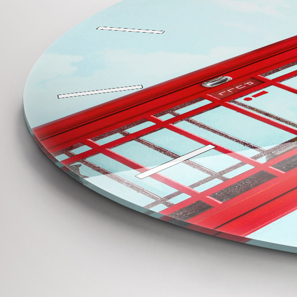 Horloge ronde Téléphone public