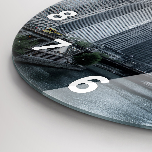 Horloge ronde Panorama de la ville