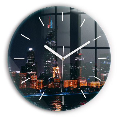 Horloge ronde Paysage urbain de Chicago