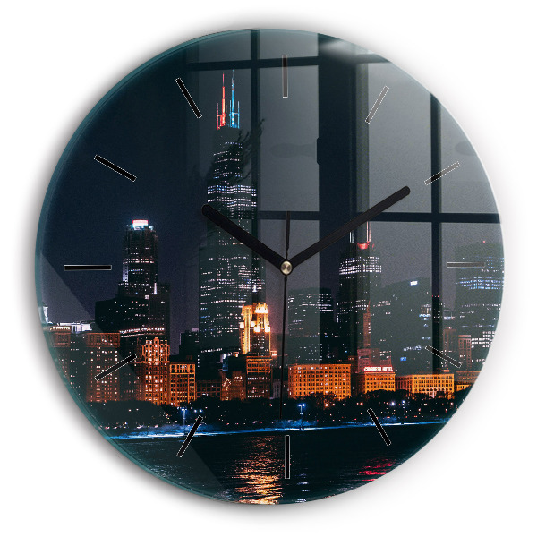 Horloge ronde Paysage urbain de Chicago