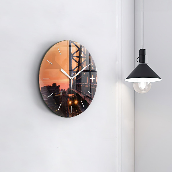 Horloge ronde Pont Benjamin Franklin