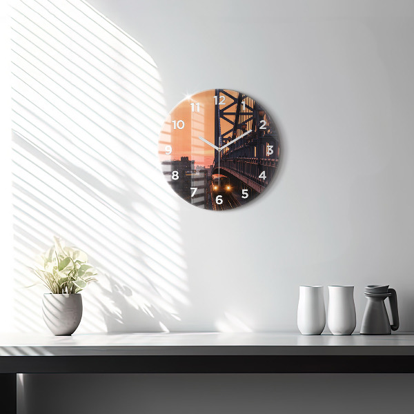 Horloge ronde Pont Benjamin Franklin