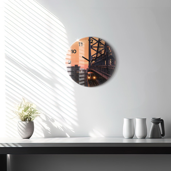 Horloge ronde Pont Benjamin Franklin