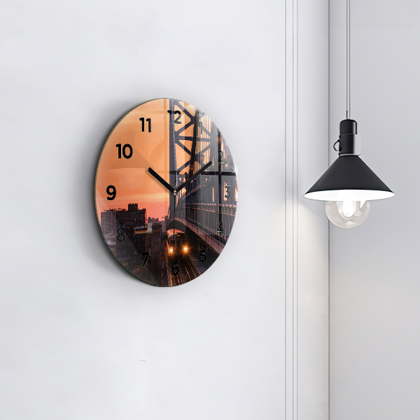 Horloge ronde Pont Benjamin Franklin