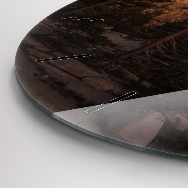 Horloge ronde Route rocheuse de Yosemite