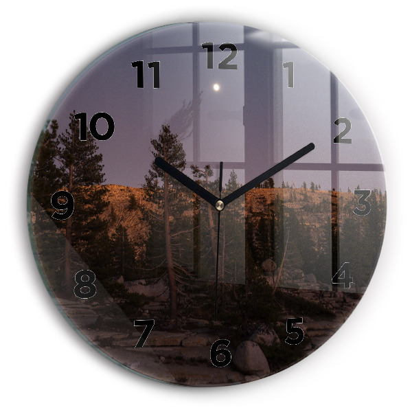 Horloge ronde Route rocheuse de Yosemite