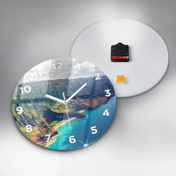 Horloge ronde La mer à Hawaï