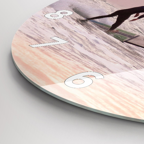 Horloge ronde Surfeur à Hawaï