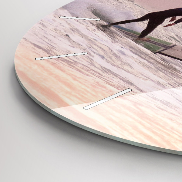Horloge ronde Surfeur à Hawaï