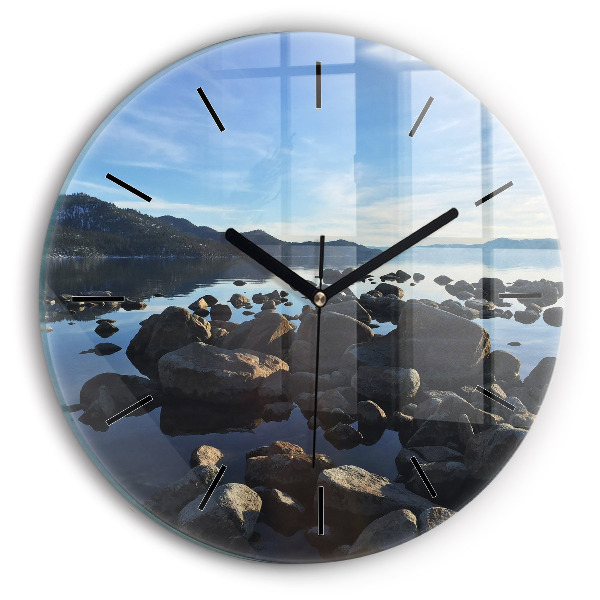 Horloge ronde Vue sur la mer