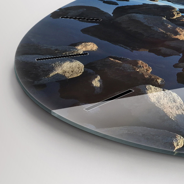 Horloge ronde Vue sur la mer