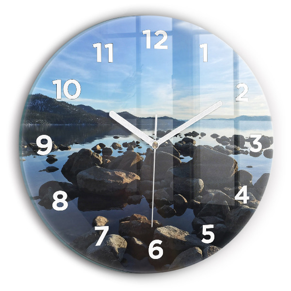 Horloge ronde Vue sur la mer