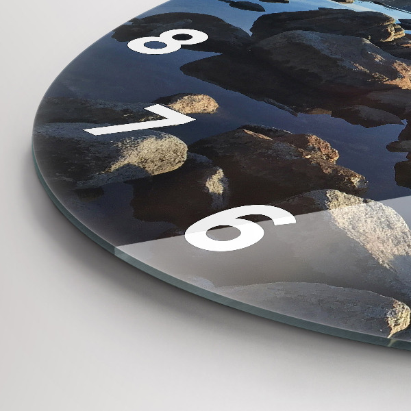 Horloge ronde Vue sur la mer