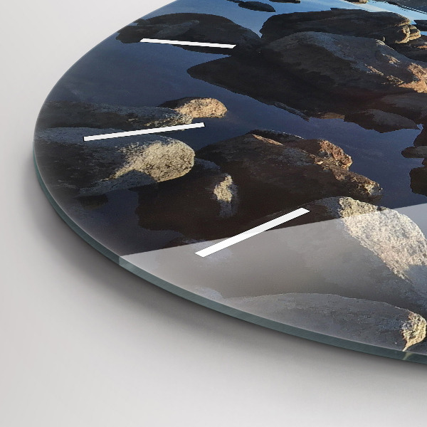 Horloge ronde Vue sur la mer