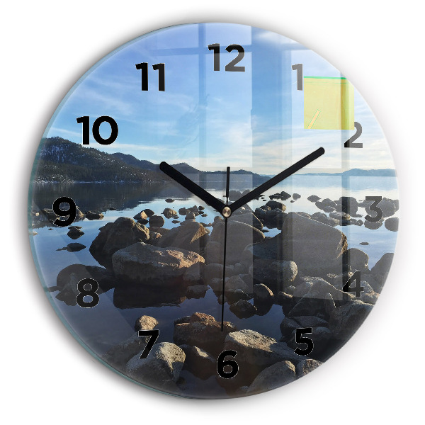 Horloge ronde Vue sur la mer