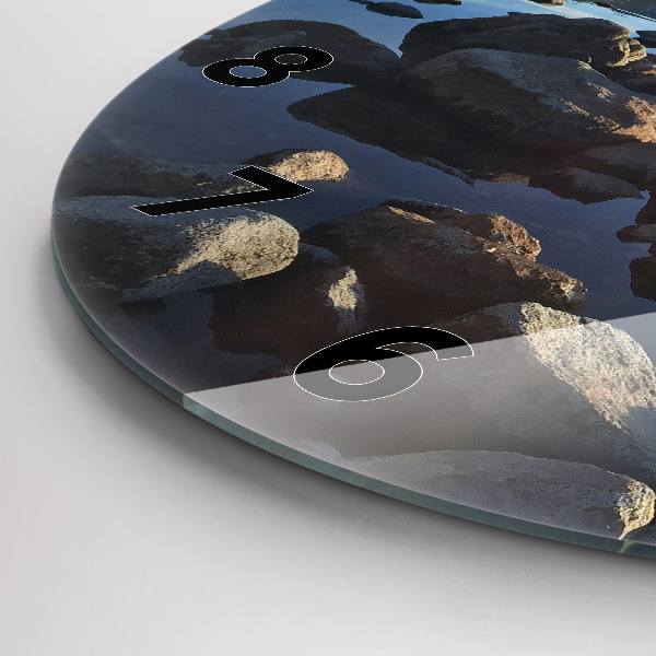 Horloge ronde Vue sur la mer