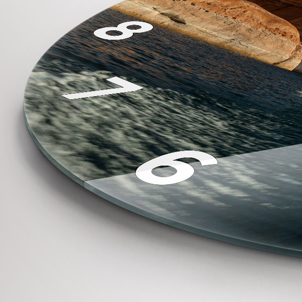 Horloge ronde Personne sur des skis nautiques