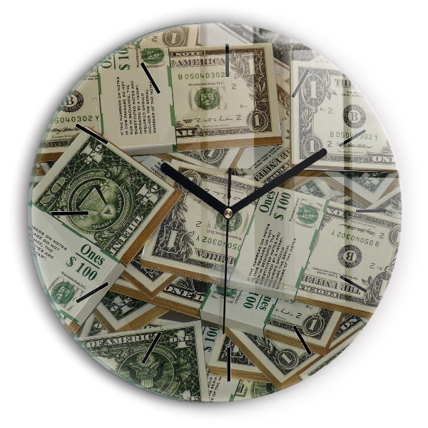 Horloge ronde dollars américains